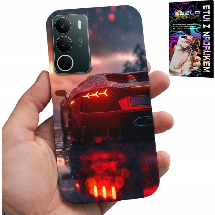 Szilikon telefontok Realme telefonhoz, World Case, többszínű design, 0,2 cm, tökéletes illeszkedés