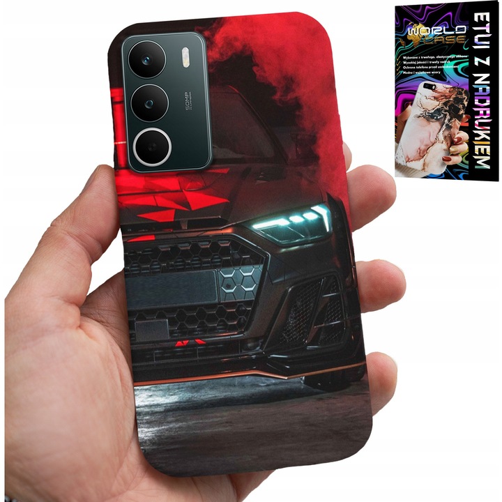 Szilikon tok World Case Realme C71 4G-hez, autós design, többszínű