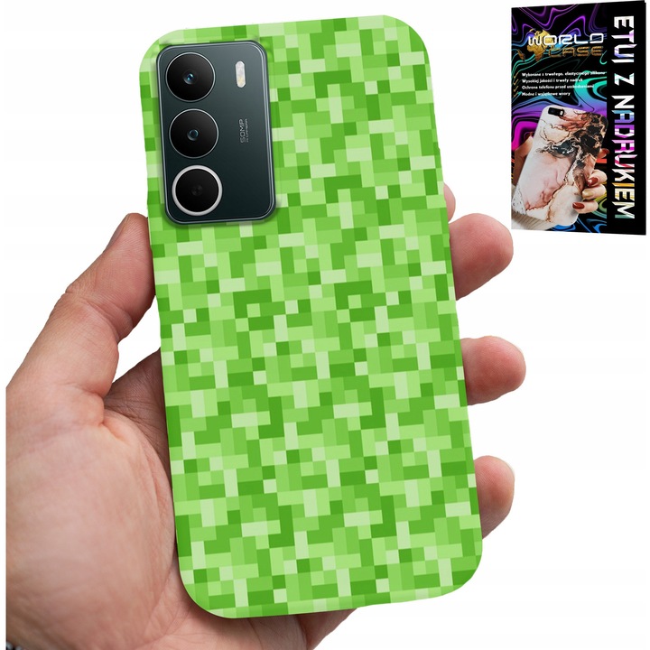 World Case telefontok Realme C71-hez, szilikon, játékmintás, többszínű