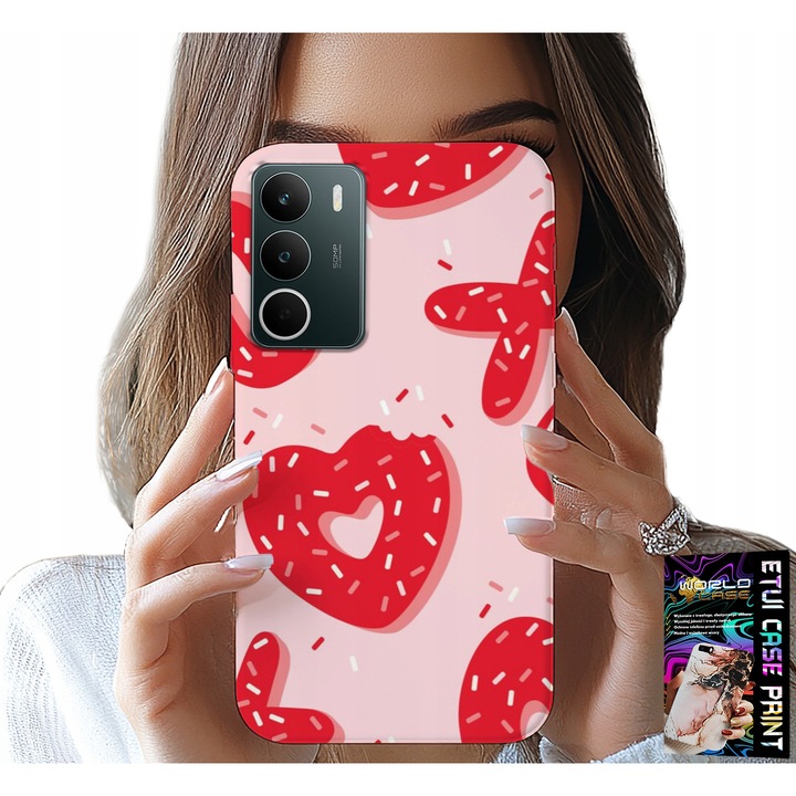 Telefontok, World Case, Realme C71, szilikon, XOXO nyomtatás, 0,2 mm