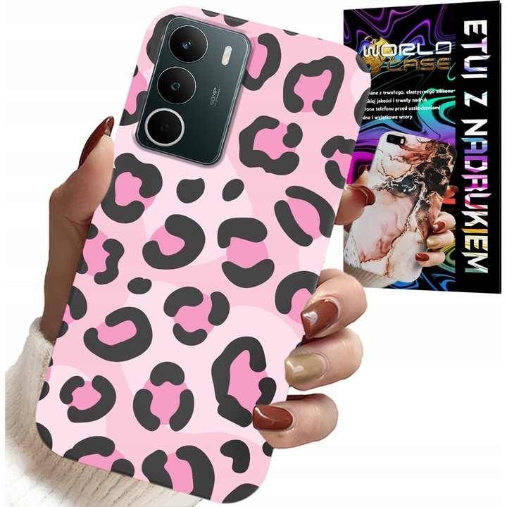 World Case telefontok Realme C71-hez, Panther Pink, szilikon