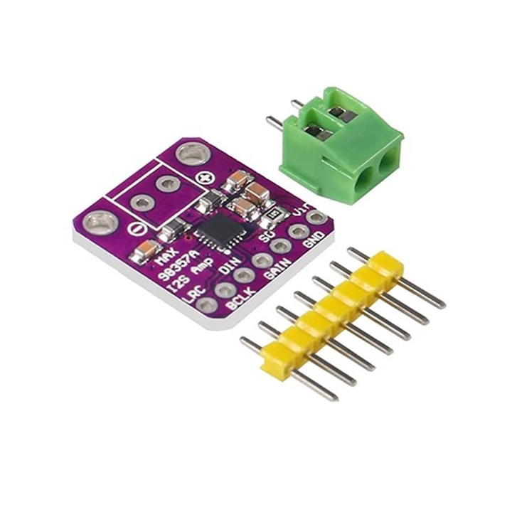 Set 3 module amplificator audio MAX98357 I2S 3W, DAC decoder, compact ...