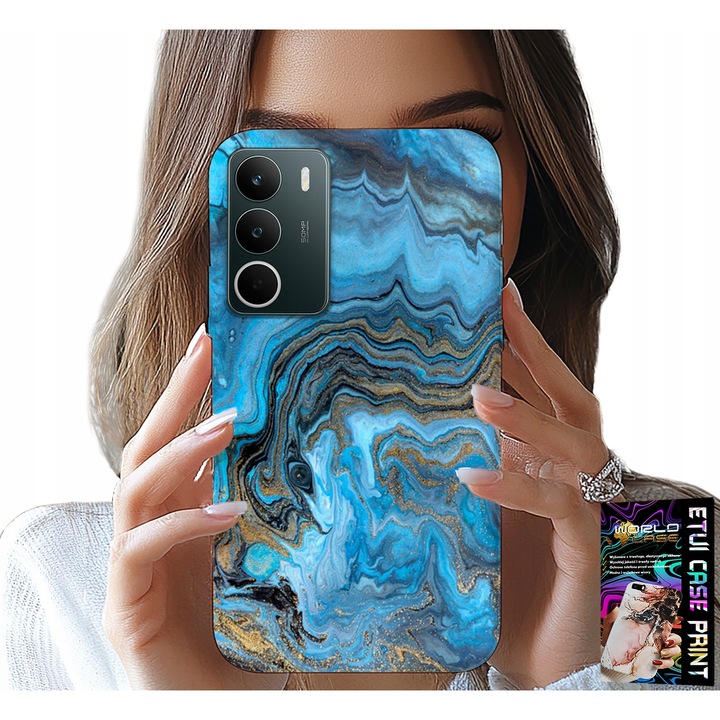 Telefontok, World Case, márvány, szilikon, Realme C71 4G-hez