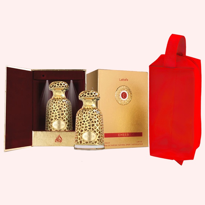 Set parfum Lattafa Emeer 100ml, parfum Arabesc, Unisex, Gentuta