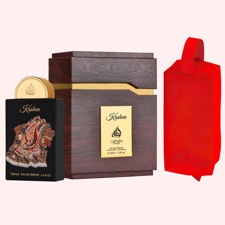 Set parfum Lattafa Kashan 100ml, parfum Arabesc, Unisex, Gentuta cosmetice