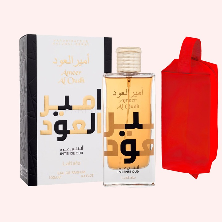 Set parfum Lattafa Ameer Al Oudh Intense 100ml, parfum Arabesc, Barbati, Gentuta cosmetice