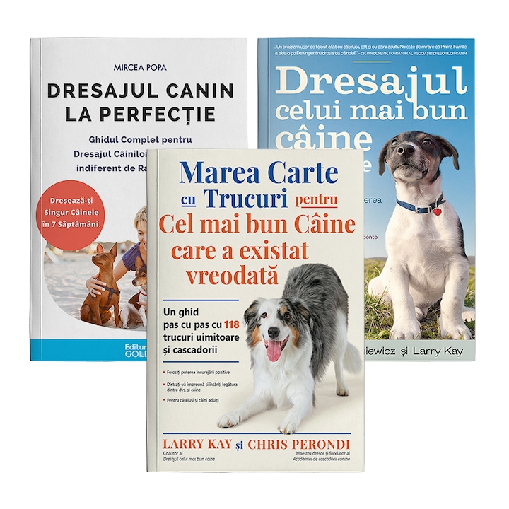 Pachetul Dresajul Canin Acasa. Editura Gold