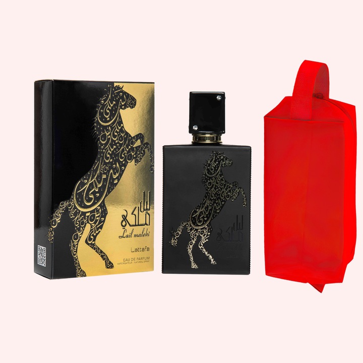 Set parfum Lattafa Lail Maleki 100ml, parfum Arabesc, Femei, Gentuta cosmetice