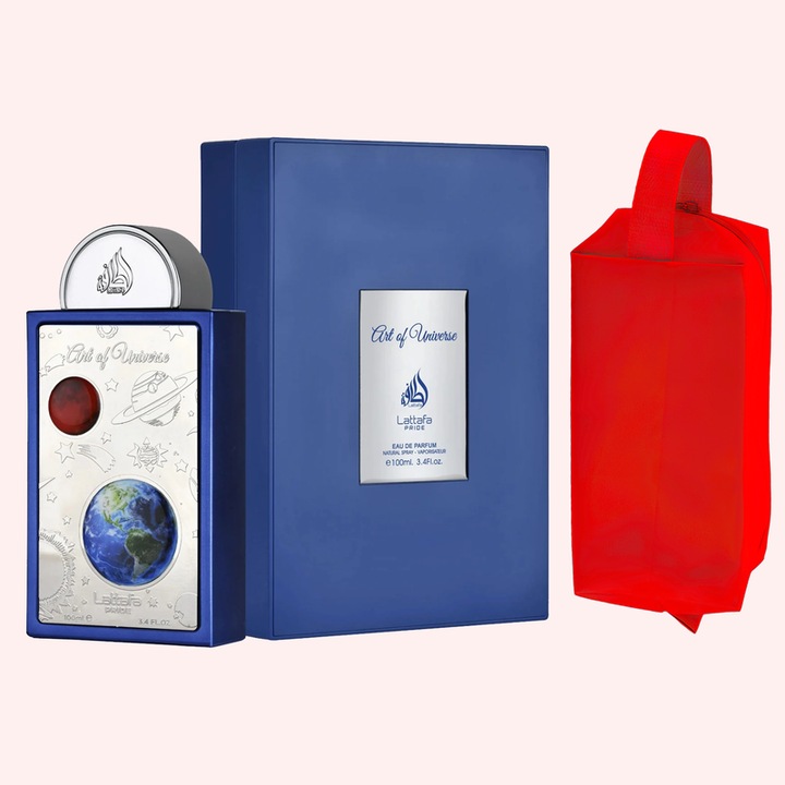 Set parfum Lattafa Art Of Universe 100ml, parfum Arabesc, Unisex, Gentuta cosmetice
