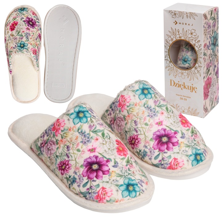 Slapi dama Moraj, cu flori