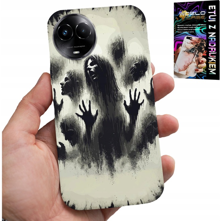 Realme telefontok, World Case, The Walking Dead zombik, szilikon, tartós nyomat