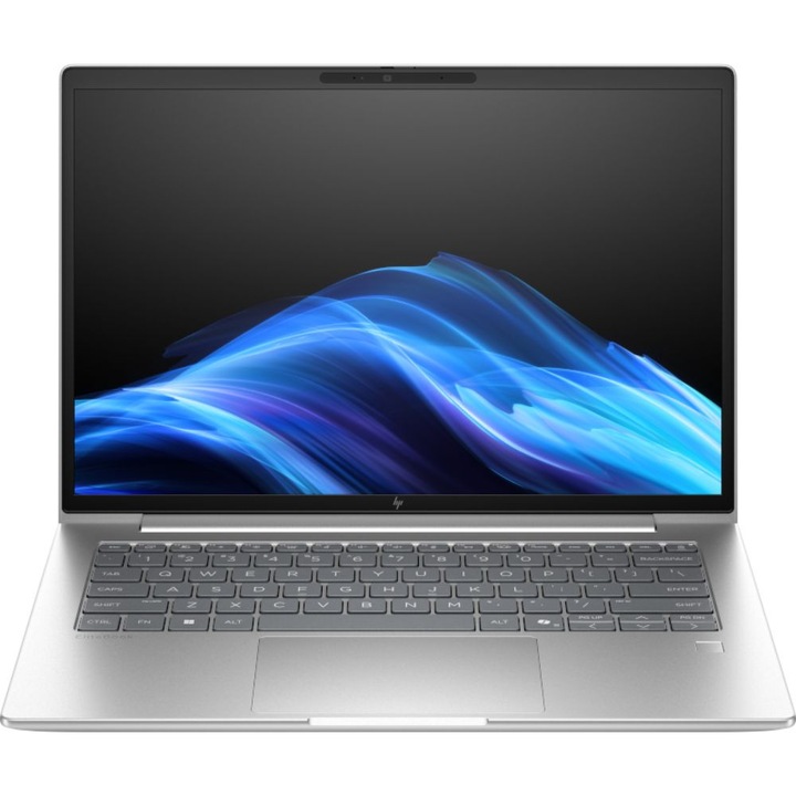 Лаптоп HP EliteBook 6 G1i 14 AI с Intel Core Ultra 7 255U (1.7/5.2GHz, 12M), 64 GB, 1TB M.2 NVMe SSD, Intel Graphics 4 Core, Windows 11 Pro, Сребрист