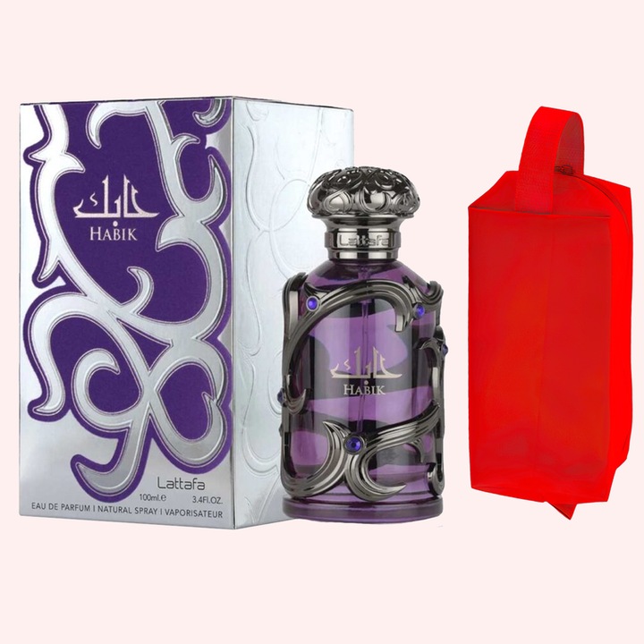 Set parfum Lattafa Habik For Men 100ml, parfum Arabesc, Barbati, Gentuta cosmetice