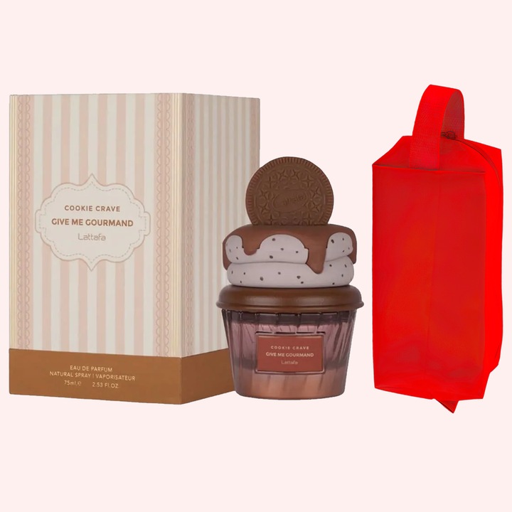 Set parfum Lattafa Cookie Crave 75ml, parfum Arabesc, Femei, Gentuta cosmetice