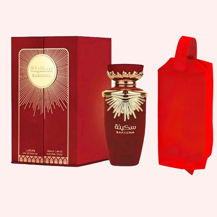 Set parfum Lattafa Sakeena 100ml, parfum Arabesc, Femei, Gentuta cosmetice
