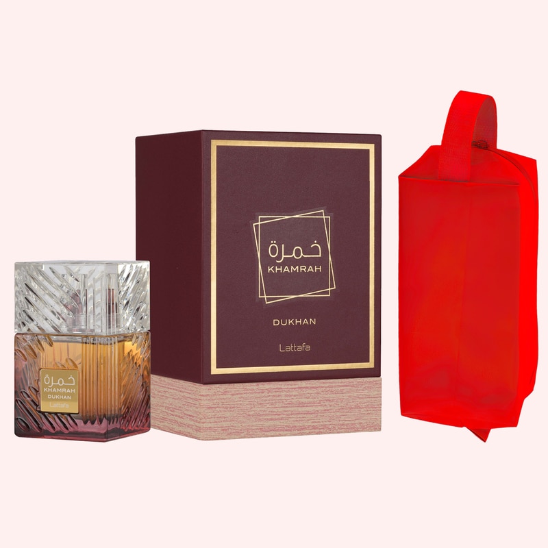 KHAMRAH KARAZ と DUKHAN 100ml × 2個 set Set parfum Lattafa Khamrah Dukhan 100ml, parfum Arabesc, Barbati