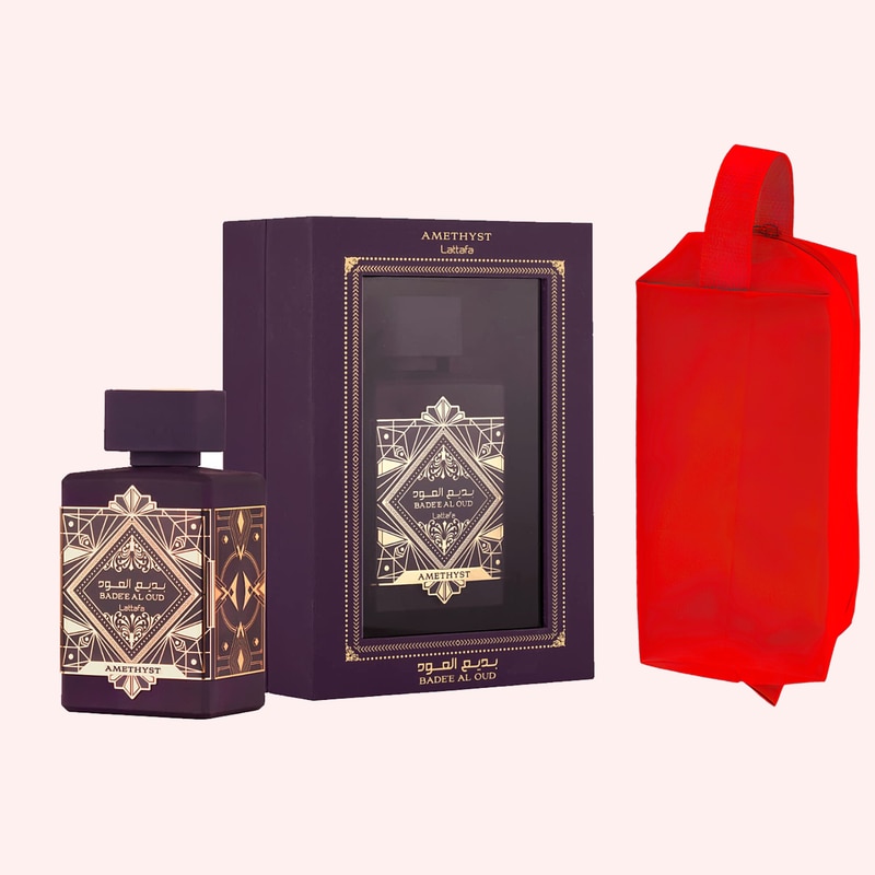 Set parfum Lattafa Badee Al Oud Amethyst 100ml, parfum Arabesc