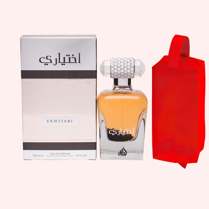 Set parfum Lattafa Ekhtiari 100ml, parfum Arabesc, Femei, Gentuta cosmetice