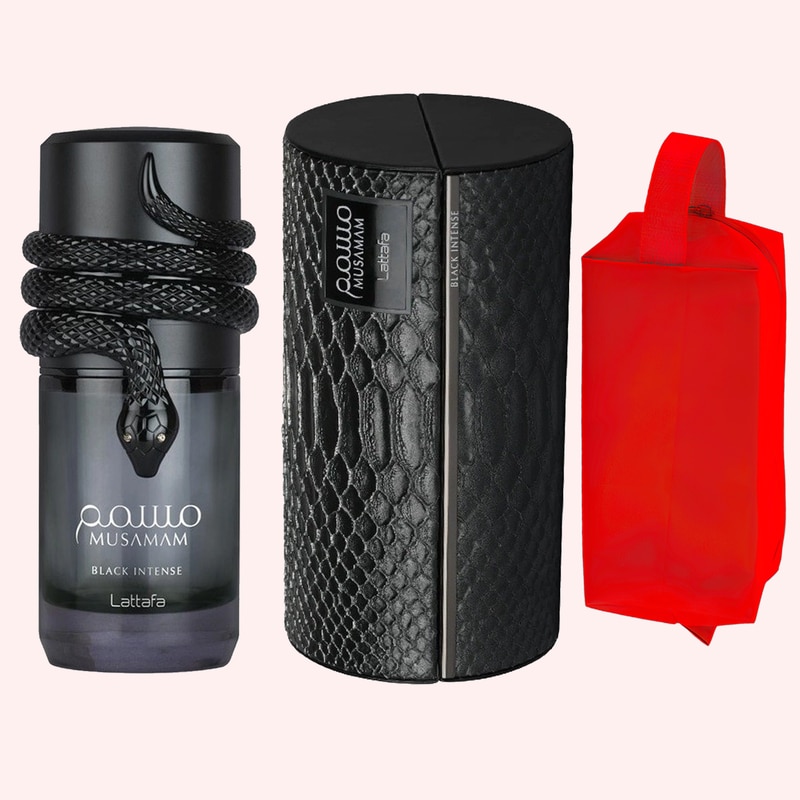 Set parfum Lattafa Musamam Black Intense 100ml, parfum Arabesc