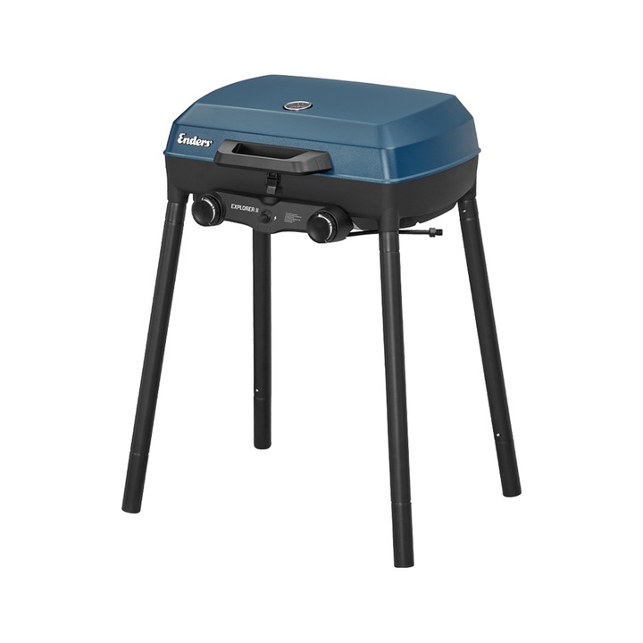 Преносимо газово барбекю Enders Explorer II, Туристическо барбекю с мощност 4, 4 kW, Скара от неръждаема стомана