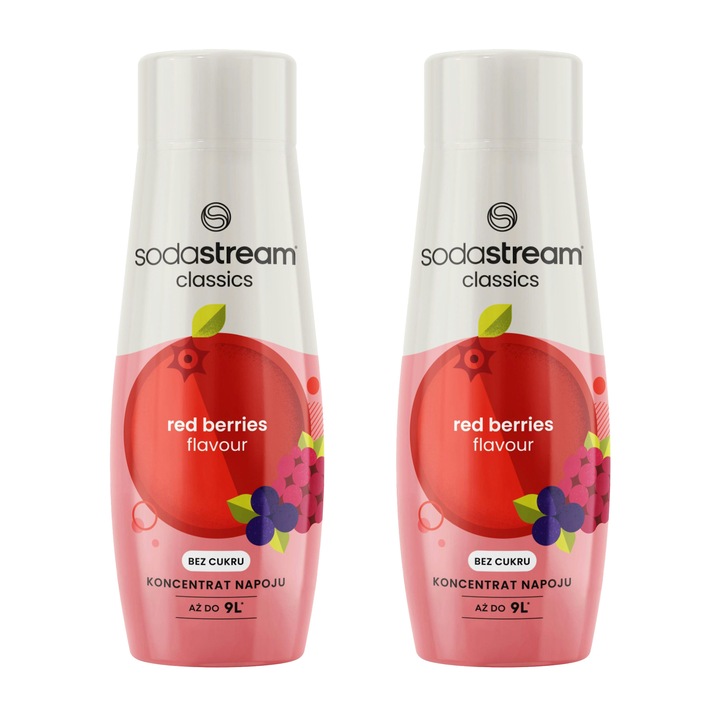 SODASTREAM Red Barrel cukormentes szirup szett 2x440 ml