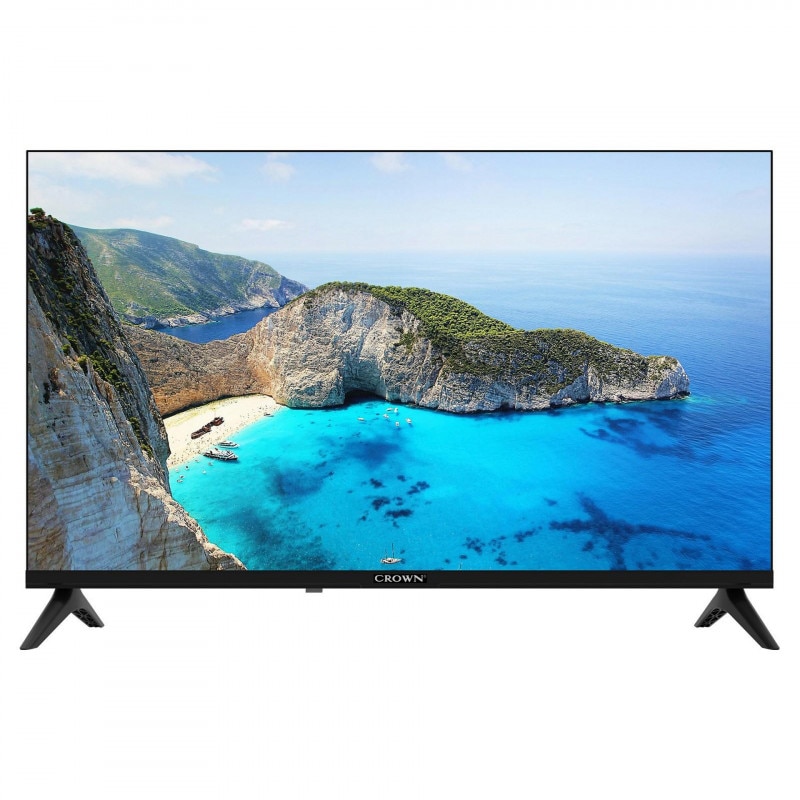 Smart televizor Crown 32FB02, 32", 81 cm, HD Ready 1366x768, Clasa F, Android, Wi-Fi, Functie PVR, Negru