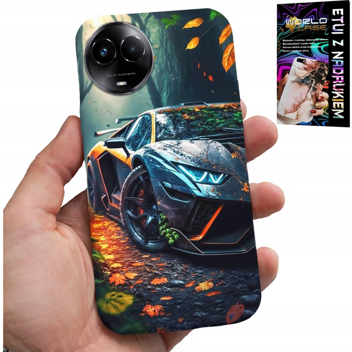 Telefontok, World Case, Realme, szilikon 0, 2, többszínű nyomtatás