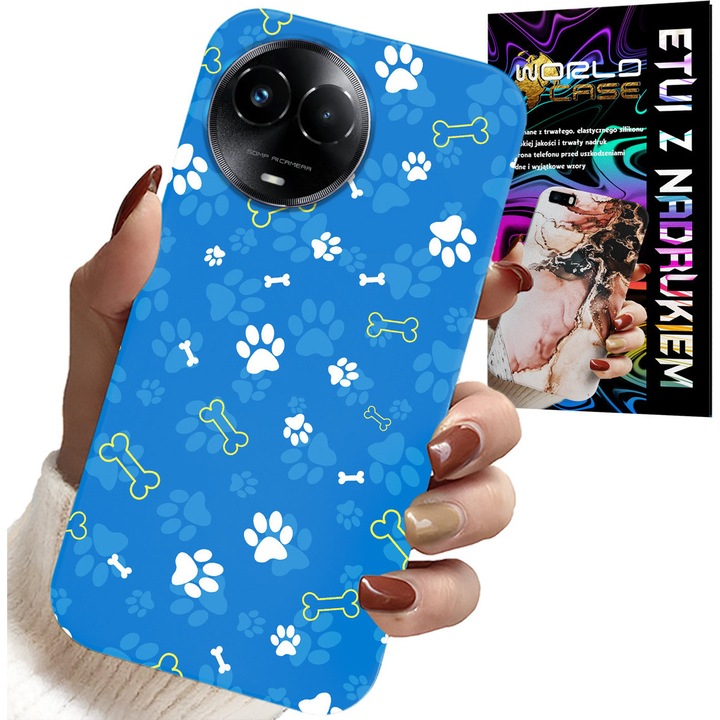 Tok Realme C67, World Case, szilikon, gyermekes minta