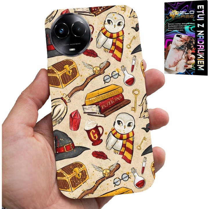 Telefontok, World Case, Realme C67, szilikon, színes nyomtatott