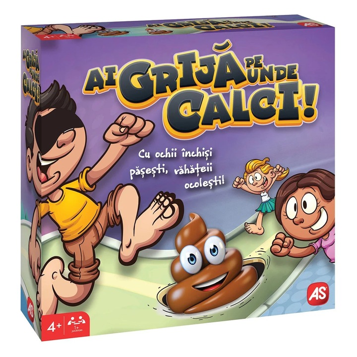 Joc de societate, Ai Grija pe Unde Calci!, 1 banda pentru joaca, forme si plastilina, pentru copii