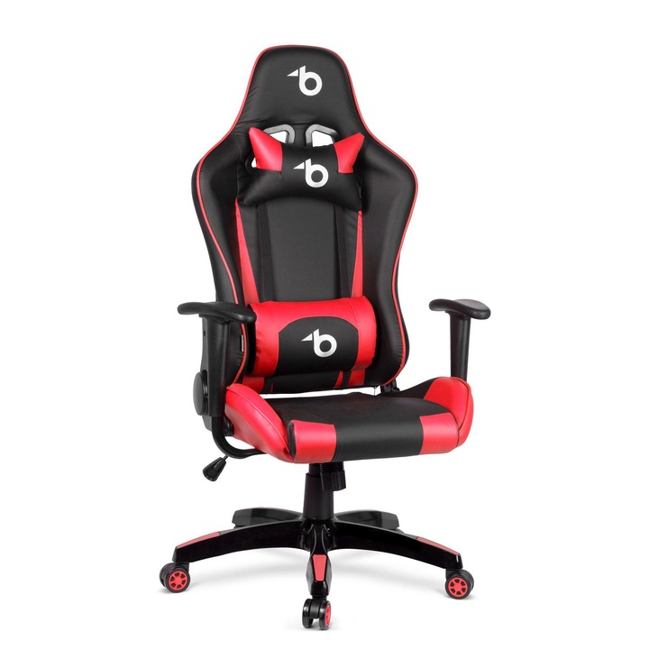 Irodai szék, Family, ergonomikus gamer, piros/fekete, 54x50cm, 84x54cm