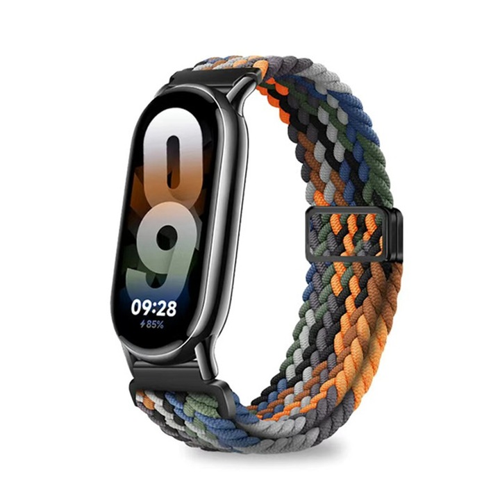 Sportos nylon karkötő Xiaomi Band 8/9-hez, szett, terepmintás