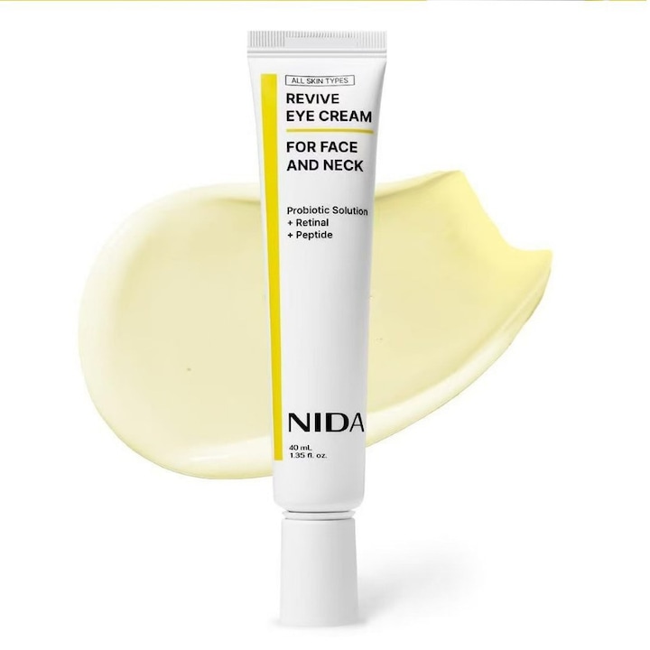 Ревитализиращ крем за очи с ретинол, пробиотици, хидратация, стегнатост, 40мл