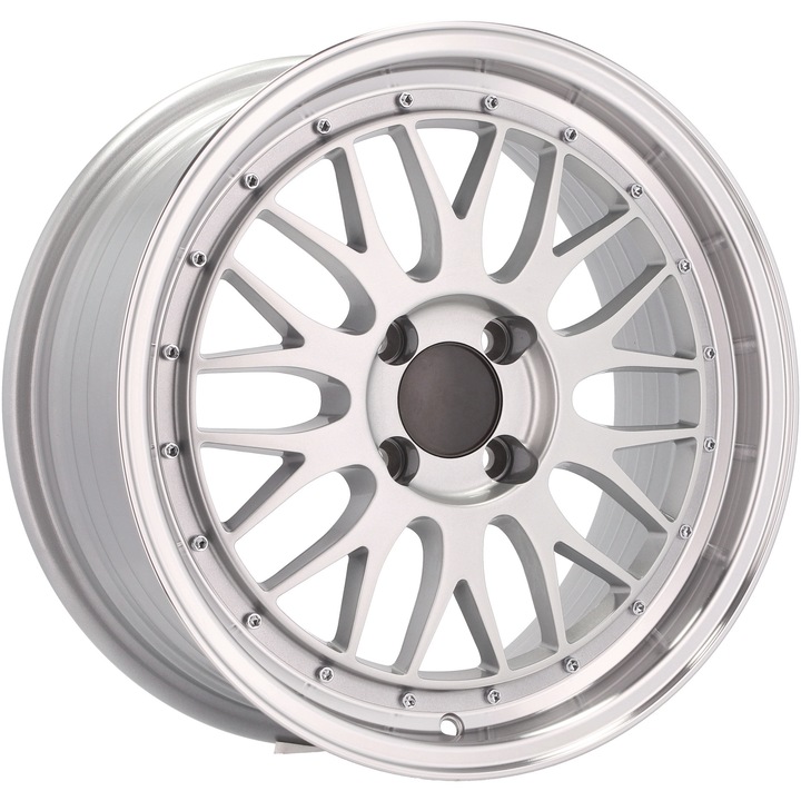 Set 4 Jante Aliaj RacingLine 17" 4x100 pentru BMW E30 Honda Civic Mazda MX-5 VW GOLF Styl BBS