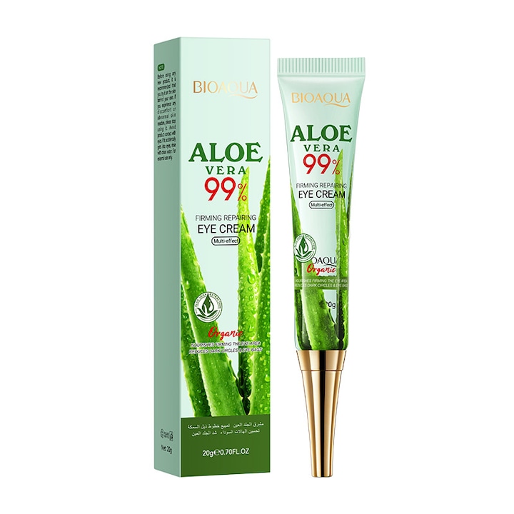 Crema pentru ochi BIOAOUA Aloe, ingrijire zilnica, 20g