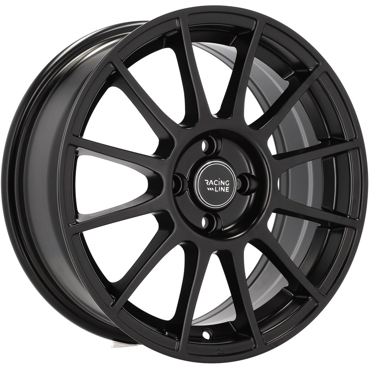Set 4 Jante Aliaj RacingLine 16" 4x98 pentru FIAT 500 Bravo Stilo Panda Doblo Linea Qubo Idea styl ABARTH