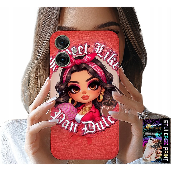 World Case telefontok, Realme Note 60-hoz, szilikon, színes nyomtatás, változatos design