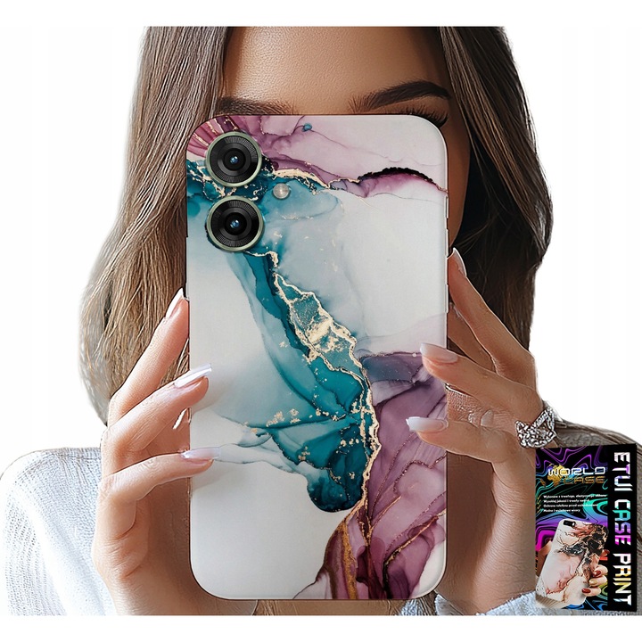 Telefontok Realme, World Case, márvány mintás, szilikon, elegáns, többszínű