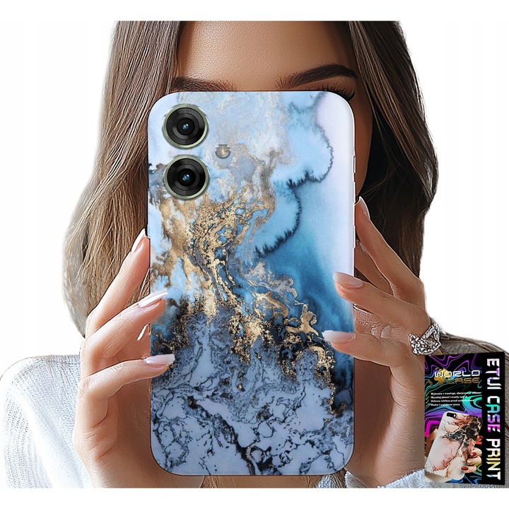 Tok Realme Note 60-hoz, World Case, márvány, szilikon