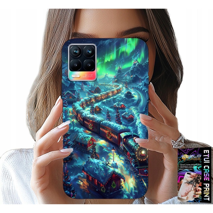 Tok Realme 8/8 Pro készülékhez, World Case, szilikon, színes nyomatok, 0,2 cm