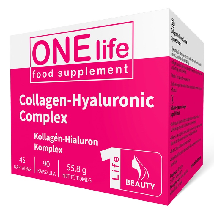 Capsule cu colagen si acid hialuronic One Life 90 buc
