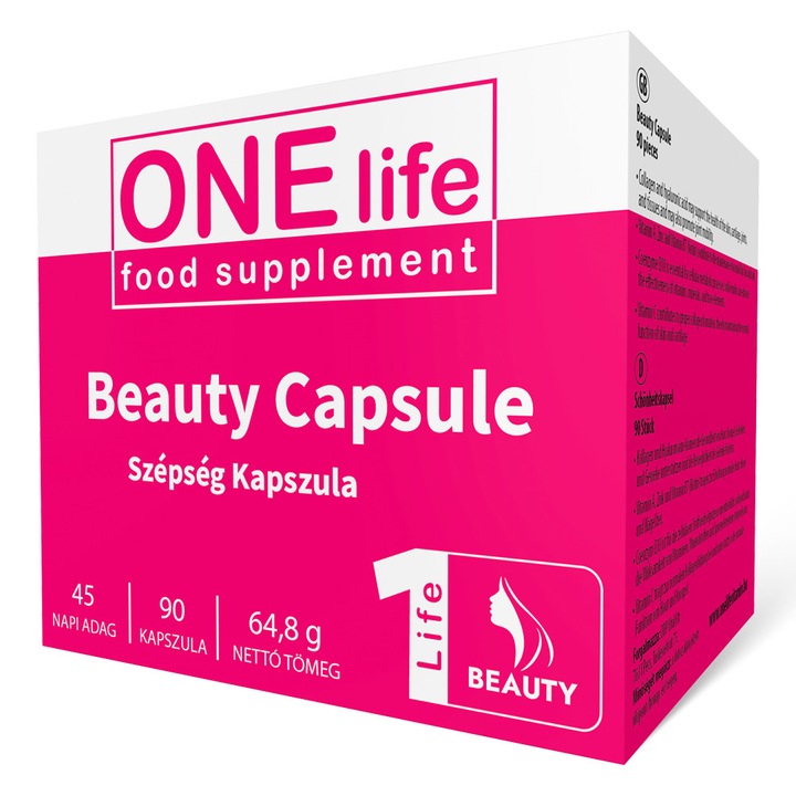 Capsule pentru infrumusetare One Life Beauty 90 buc