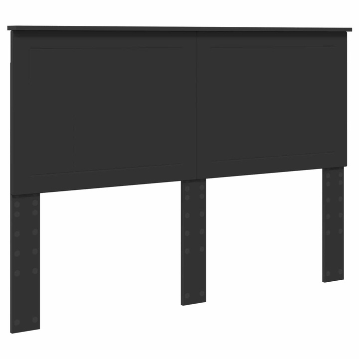 Tablie cap cu headboard vidaXL, Stejar Negru 140 cm Lemn compozit