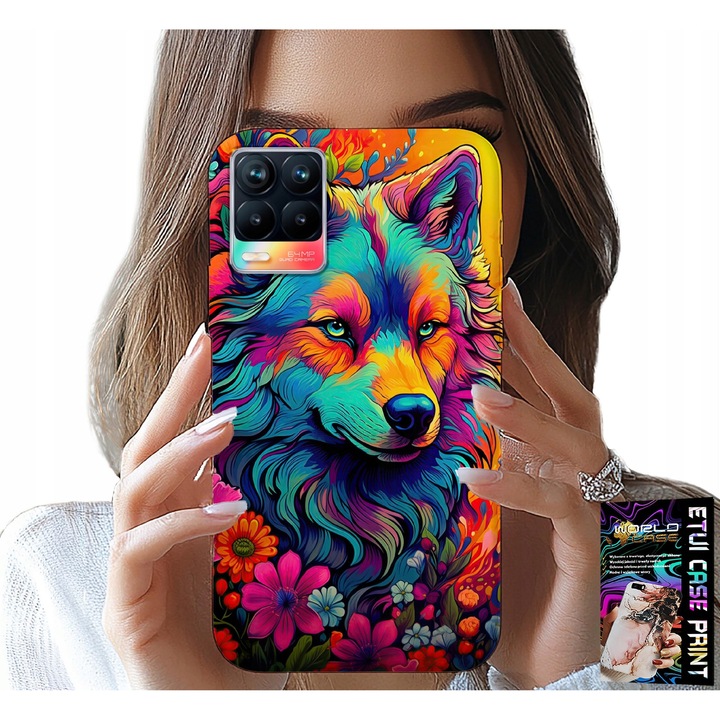 Telefontok, World Case, Realme 8 / 8 Pro, színes nyomtatás, szilikon