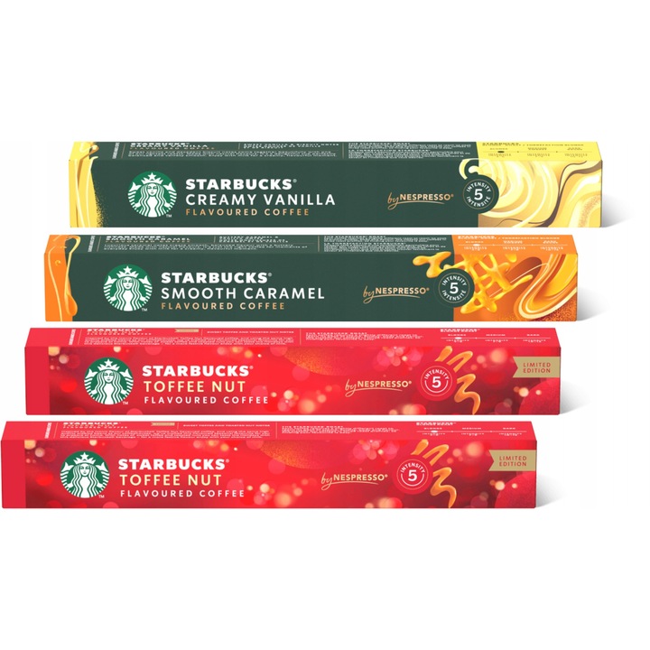 Capsule Nespresso Starbucks Flavor Set 4 x 10 bucati
