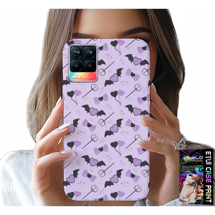 Telefontok Realme 8/8 Pro, World Case, modern design, szilikon, többszínű