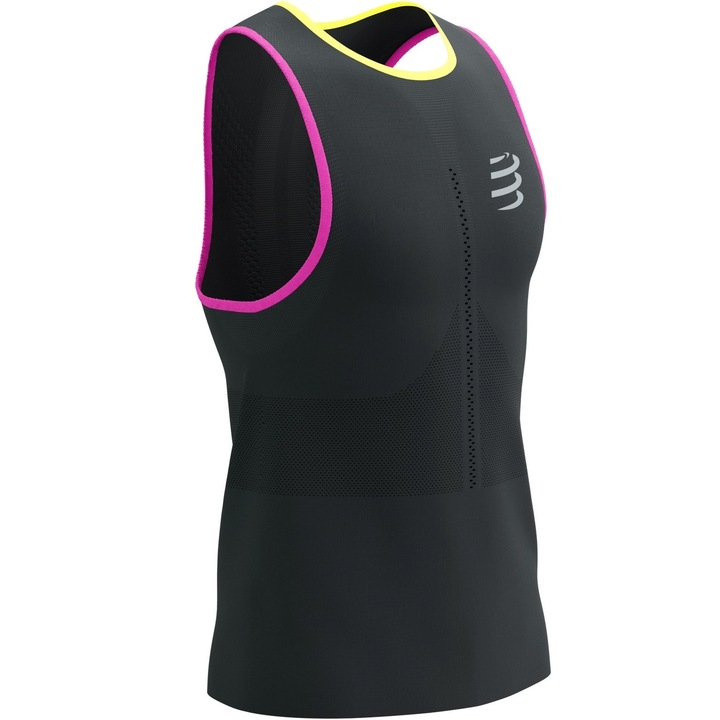 Maiou alergare barbati Compressport Pro Racing SS 2024, Multicolor