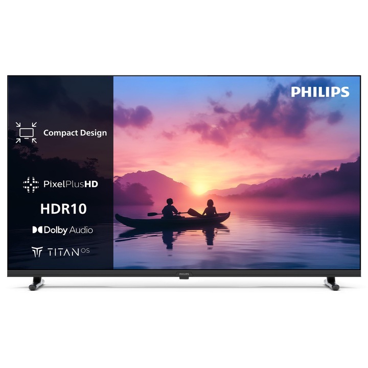 Televizor Smart LED Philips 32PHs6000, 32 inci, HD, 1366x768, Dolby Digital, compatibil cu Alexa și Google Assistant