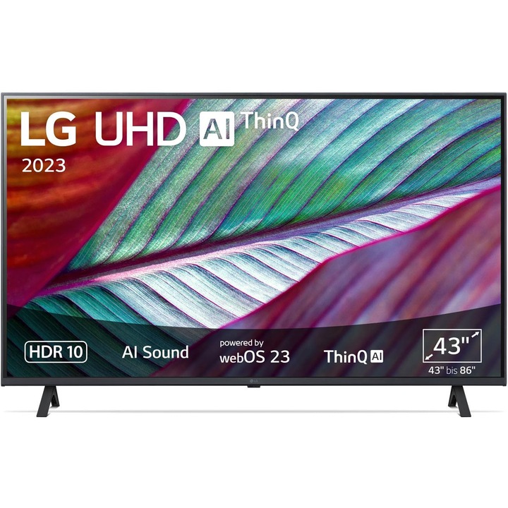 Televizor Smart TV LG 43Ur78006Lk, UHD, HDR activ, 109cm