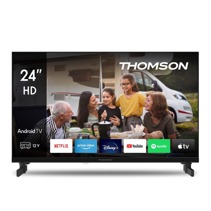Televizor Smart Thomson 24 inch, HD, 12V, Wi-Fi, Bluetooth
